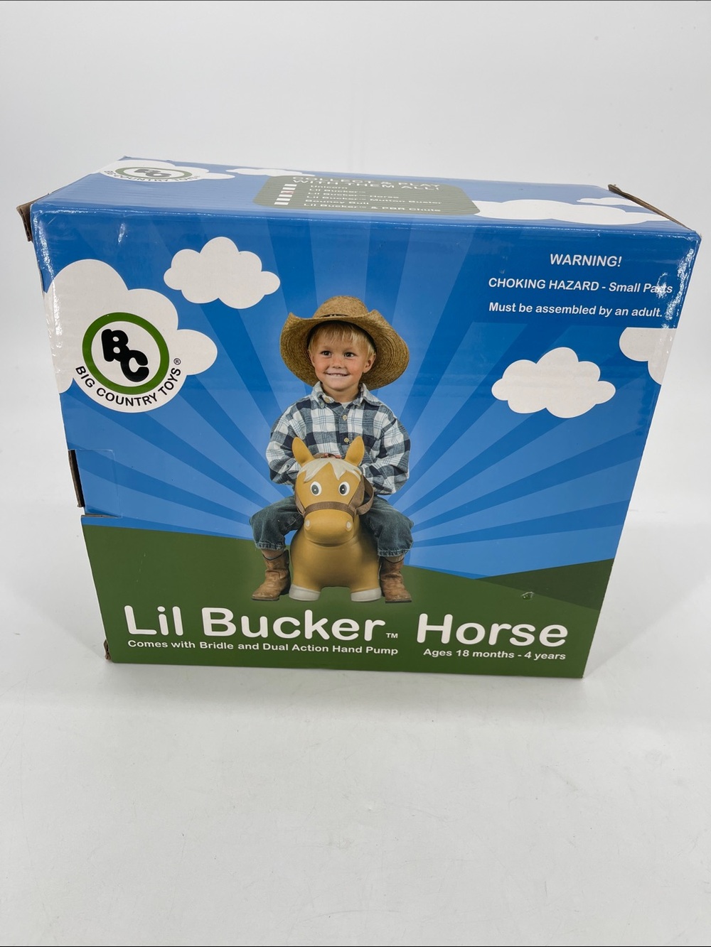 Lil Bucker Inflatable Horse Ride-On Hopper Toy